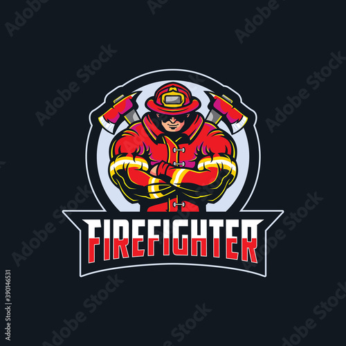 FIREFIGHTER LOGO CONCEPT