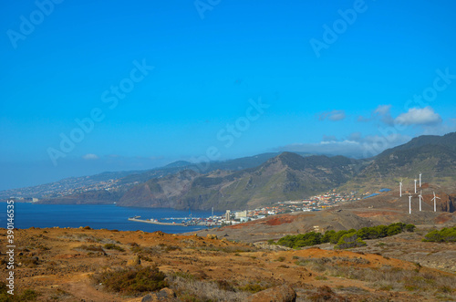 landscape with sea and mountains