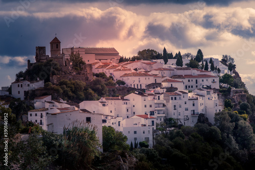 sunset over Casares , Andalusia , Spain © VanjaGPhotography