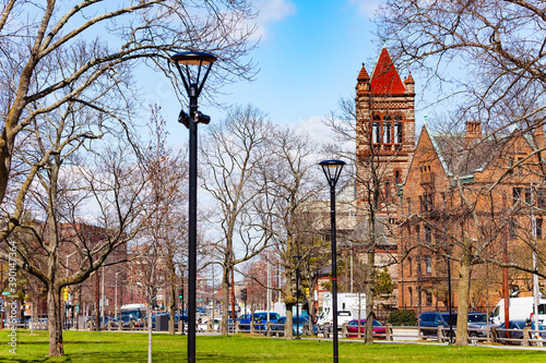 Harvard-Epworth United Methodist Church view in Cambridge Massachusetts, USA photo