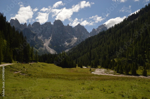 Hiking and climbing in the stunning valleys and mountains of Val di Fiemme in the Dolomites  Italy