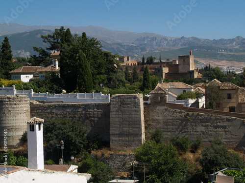 Strolling through the streets of Granada. Alhambra, cathedral, albaicin. Andalusia. Spain