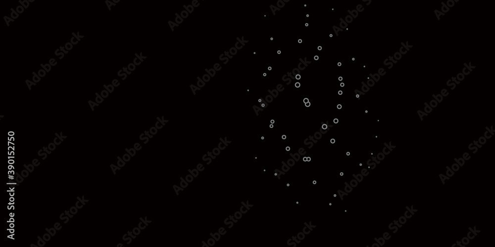 Dark Gray vector layout with circles. Dark Gray vector layout with circles.