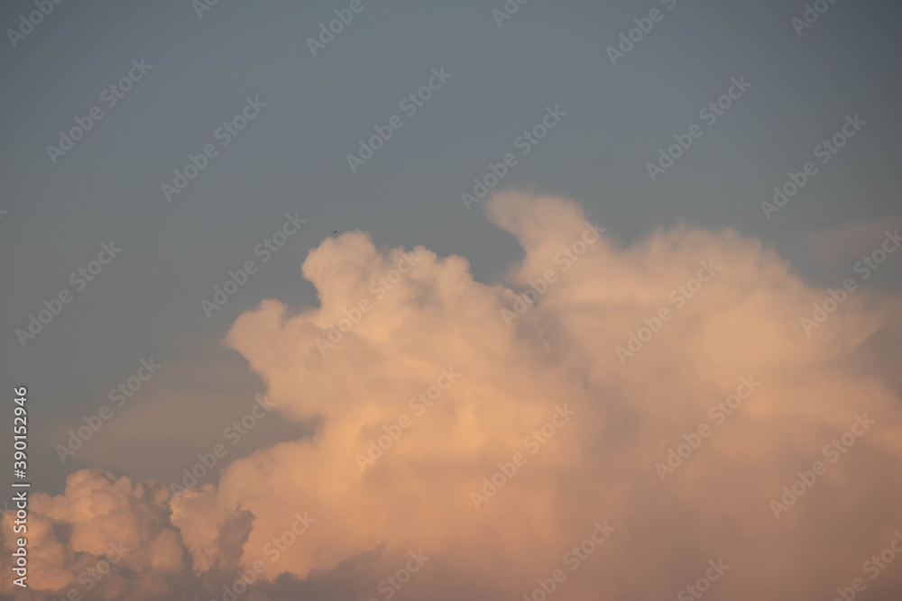 Cloud on golden hour.