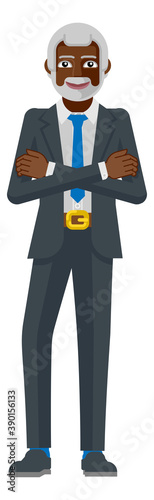 A handsome mature black bus...