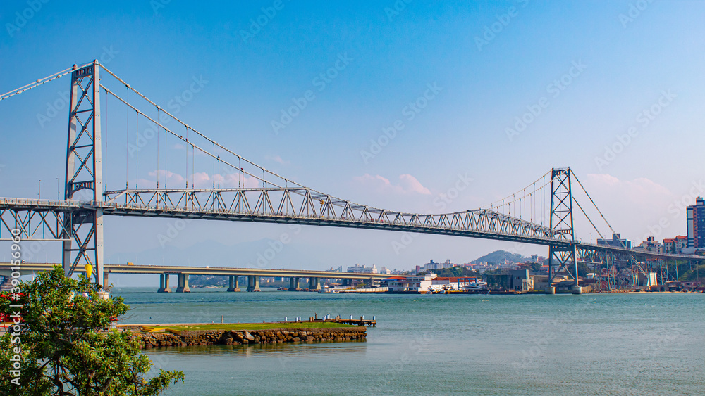 Turismo na Ponte Hercílio Luz, Florianópolis, Florianopolis, Santa Catarina, Brasil