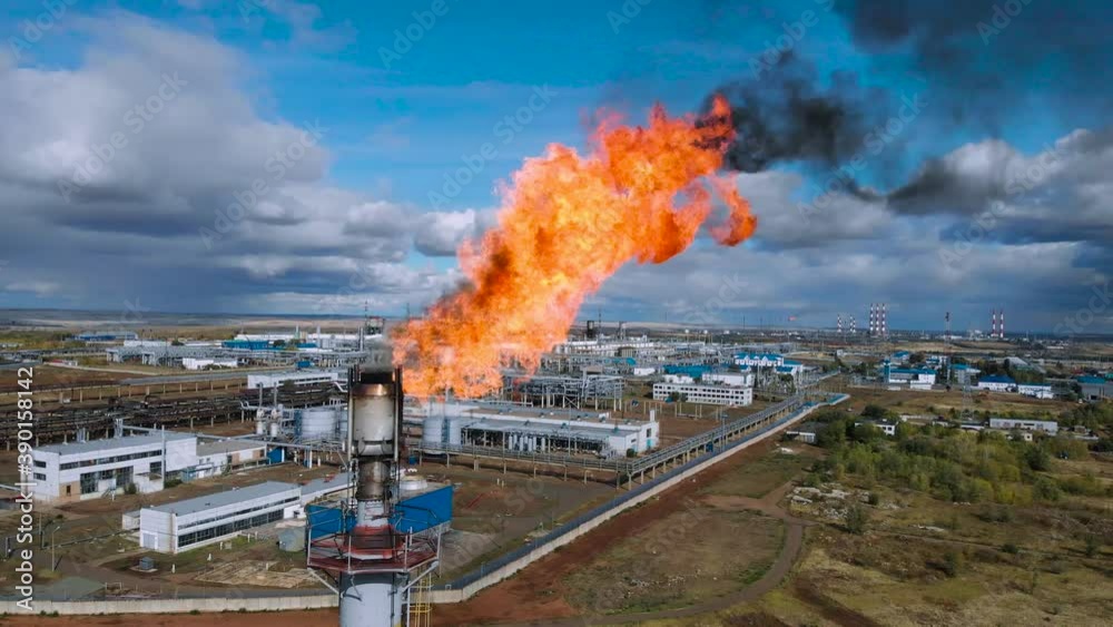 Chemical industry cluster. Global warming comes from high greenhouse gas emissions.