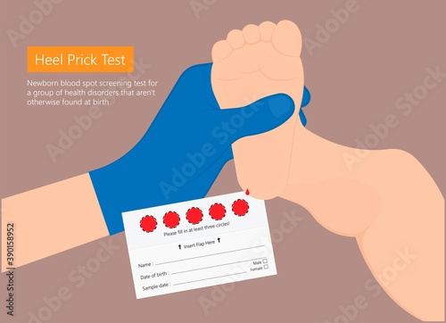 Newborn screening neonate metabolism rare paper filter Guthrie puncture pinprick collection birth childhood check
