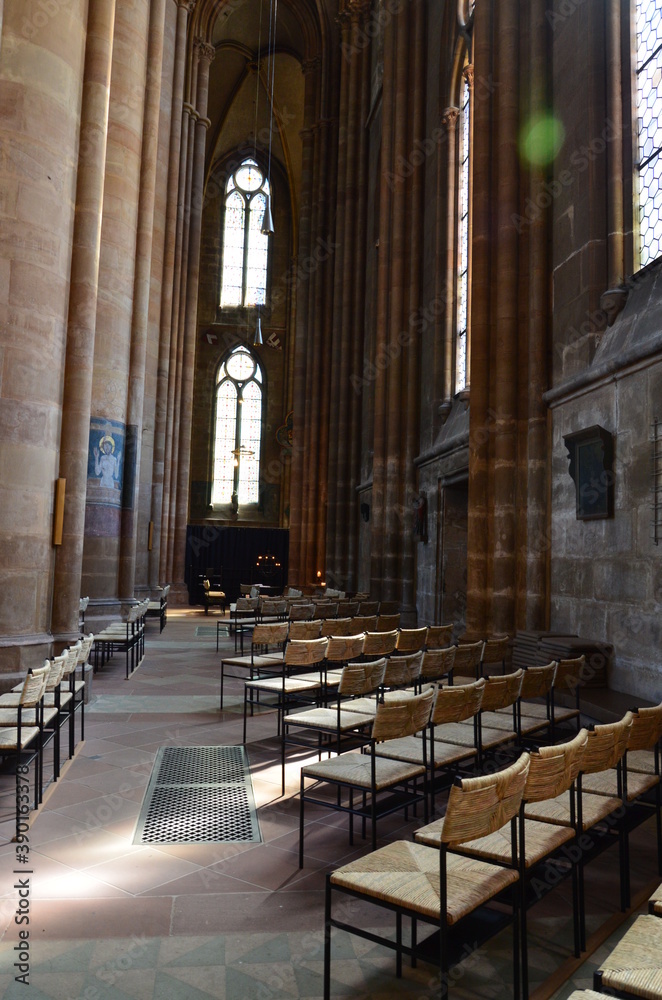 Fototapeta premium Interior view of the Elisabeth church in Marburg