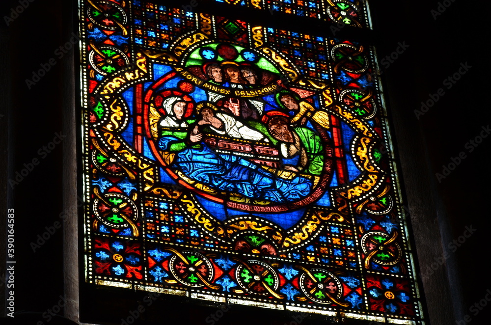 Interior view of the Elisabeth church in Marburg Interior view of the Elisabeth church in Marburg