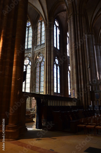 Interior view of the Elisabeth church in Marburg