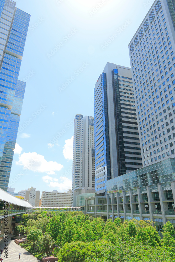 Obraz premium 品川の高層オフィス群