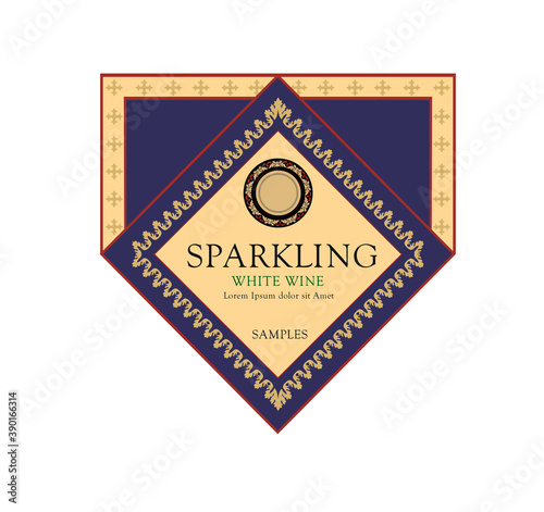 WINE LABEL ITALIAN FOOD AND DRINKS DECORATIVE STICKER FOR AMARONE, PROSECCO, CHIANTI, VALPOLICELLA,PRIMITIVE AND SPARKLING WINE