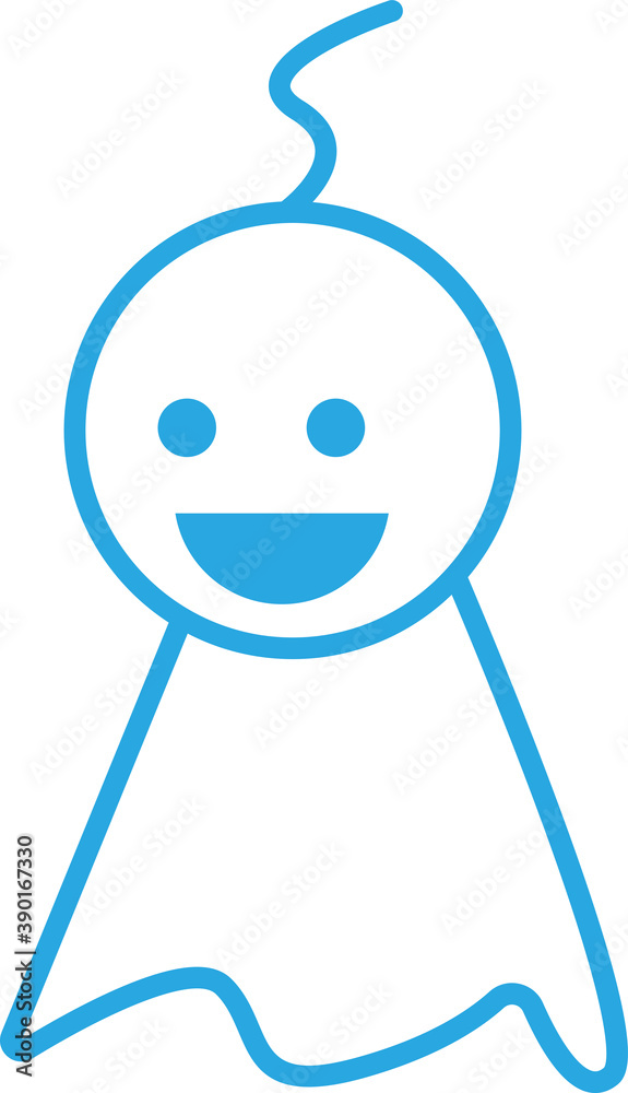 てるてる坊主アイコンイラスト てるてる坊主アイコンイラスト