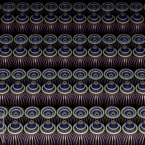Obraz na plátně Abstract 3D pattern background in a modern decor style.