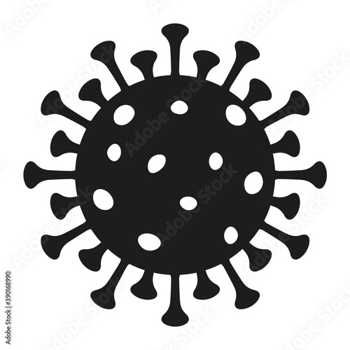 Simple virus drawing icon