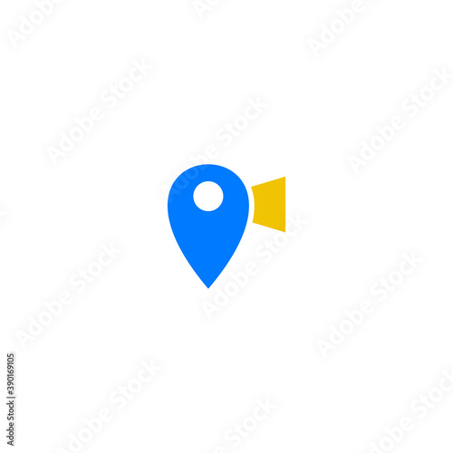 Free Download Illustration Vector Graphic of Pin Camera Logo - GFXLoad