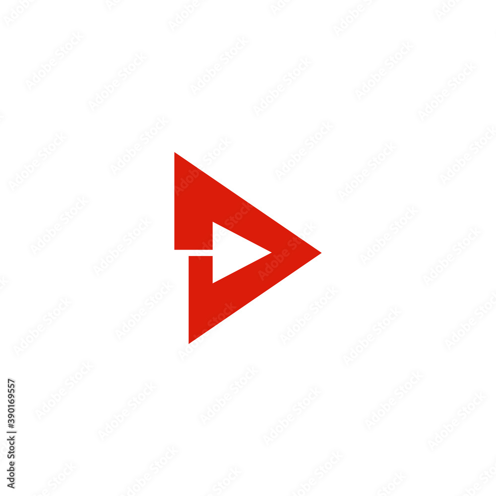 Illustration Vector Graphic of D Arrow Logo