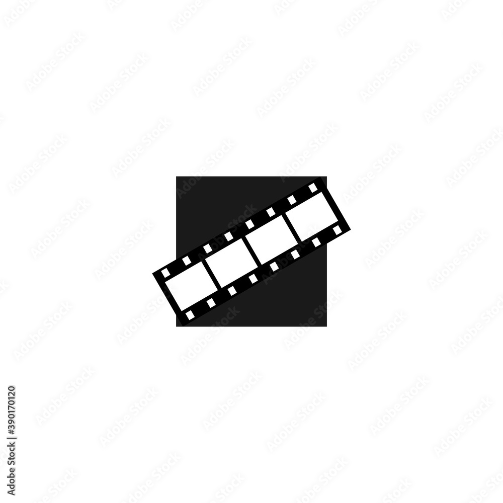 Illustration Vector Graphic of Film Roll Logo Illustration Vector Graphic of Film Roll Logo
