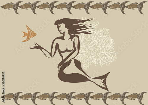 mermaid vector illustration