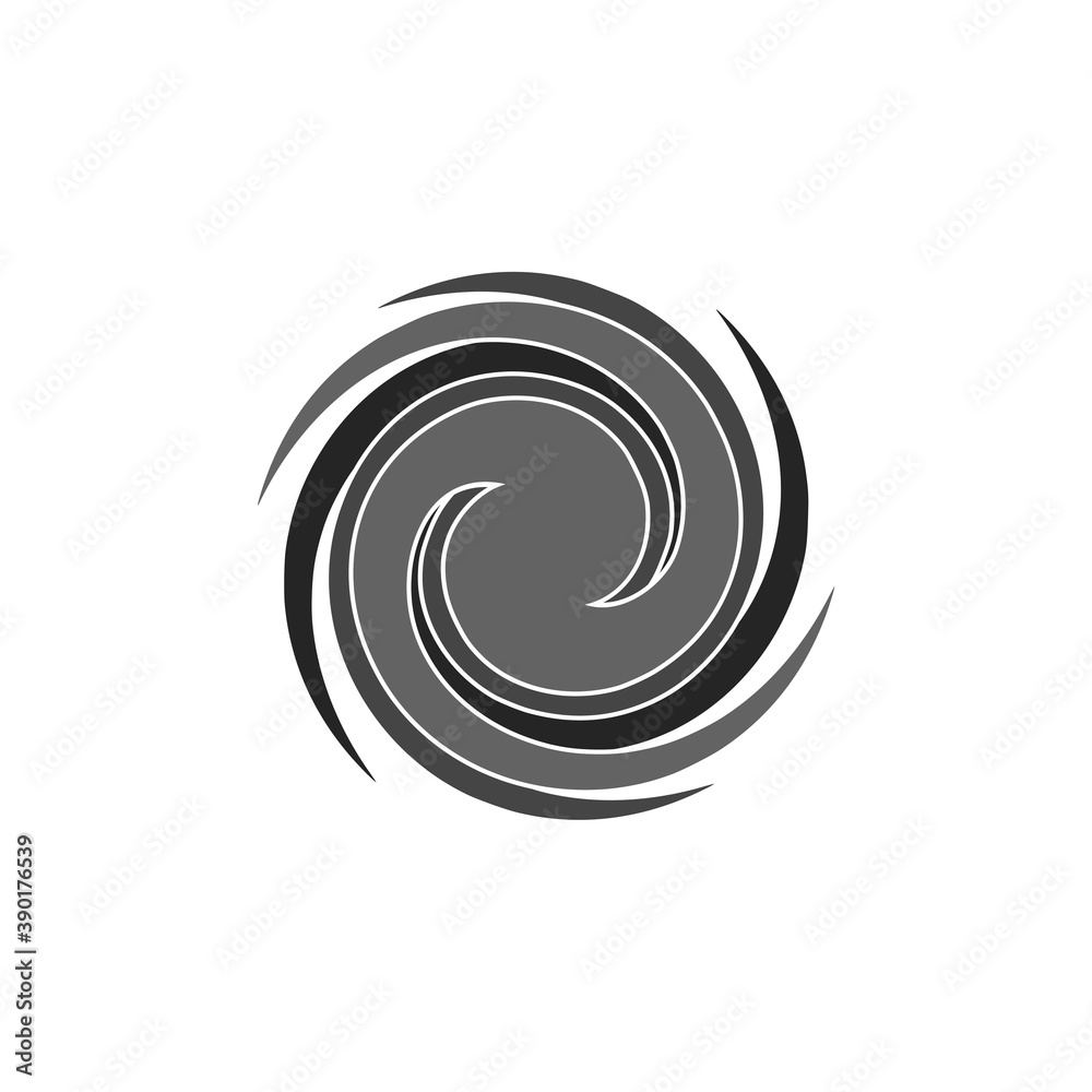 Spiral and swirls logo design icon isolated on white background Spiral and swirls logo design icon isolated on white background