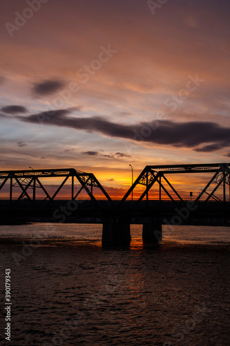 sunset over the bridge © juliobenitez