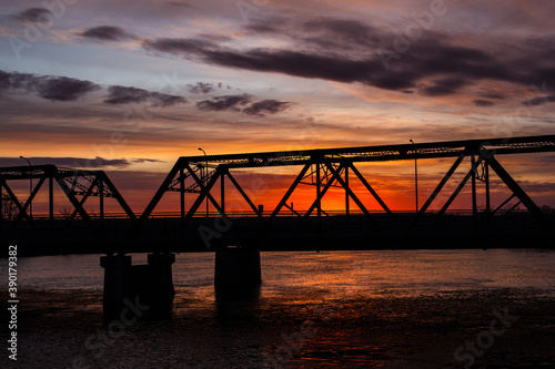sunset over the bridge © juliobenitez