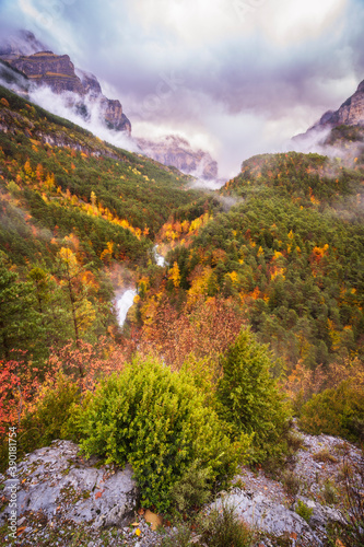 Autumn in Ordesa and Monteperdido Natural Park (Spain)