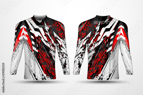 T-shirt template, sport racing jersey, soccer jersey