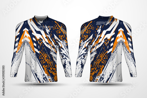 T-shirt template, sport racing jersey, soccer jersey