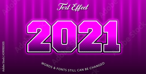 2021 editable text effect