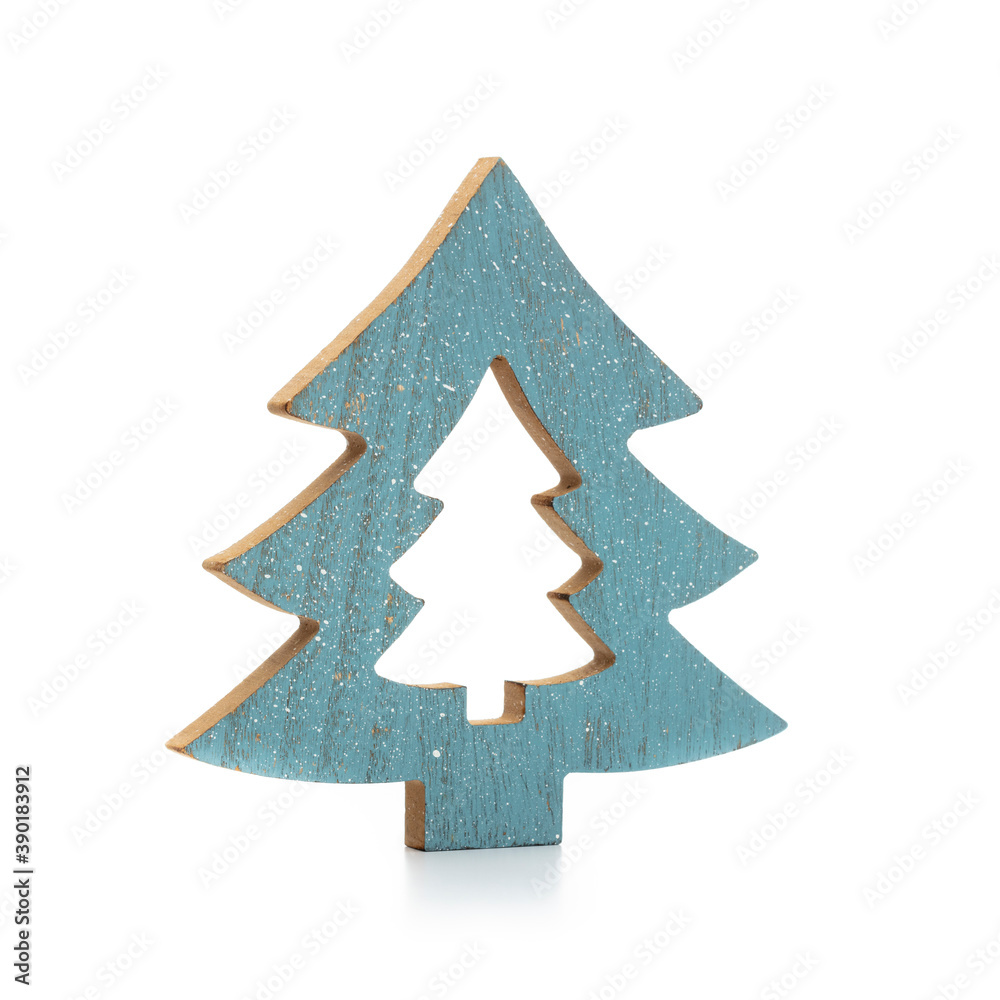 Fototapeta premium Christmas tree isolated on a white background.