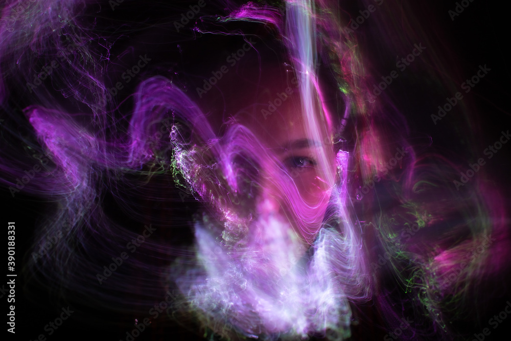 lightpainting portrait, new art direction, , light drawing at long exposure lightpainting portrait, new art direction, , light drawing at long exposure