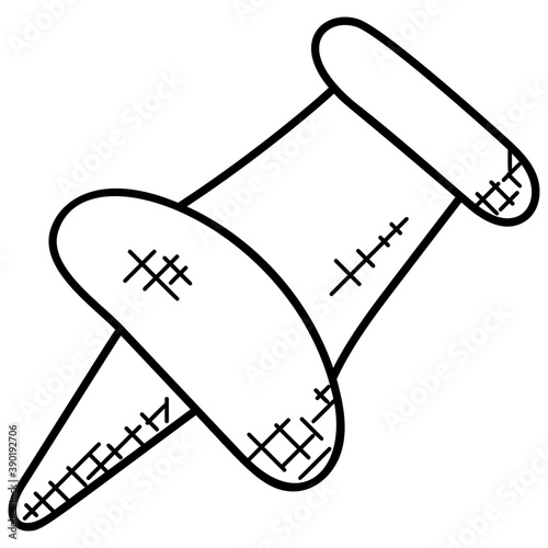 
A pushpin used to pin specific locations.
