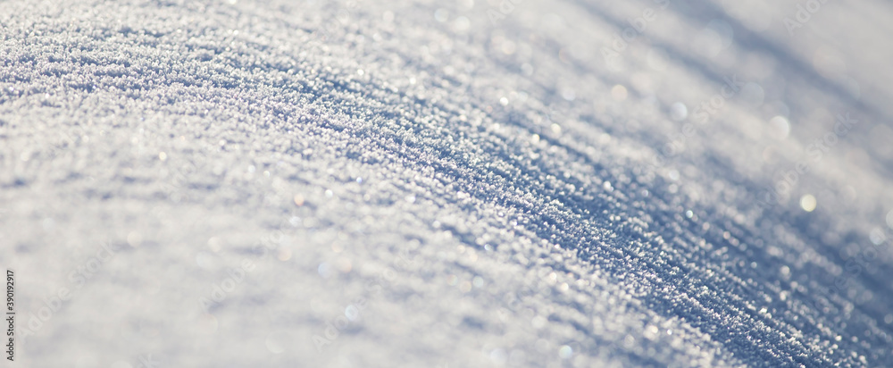 Snow, winter, christmas background. Web banner with copy space.