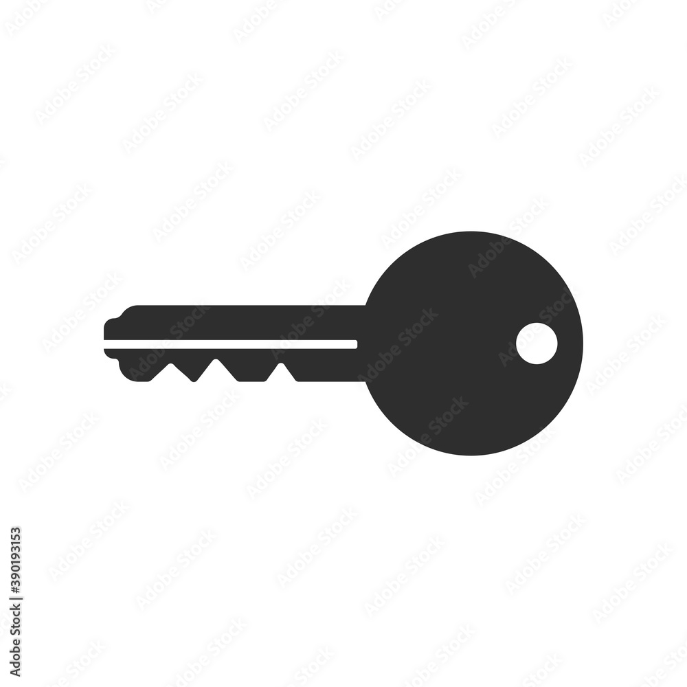 Latch Door Key Black Icon Vector Illustration Art Latch Door Key Black Icon Vector Illustration Art