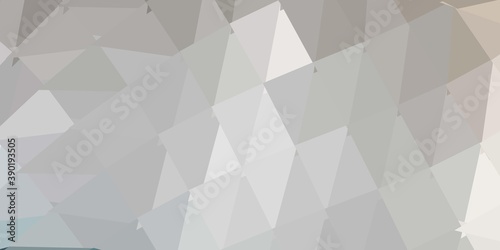 Fototapeta Naklejka Na Ścianę i Meble -  Light gray vector poly triangle texture.