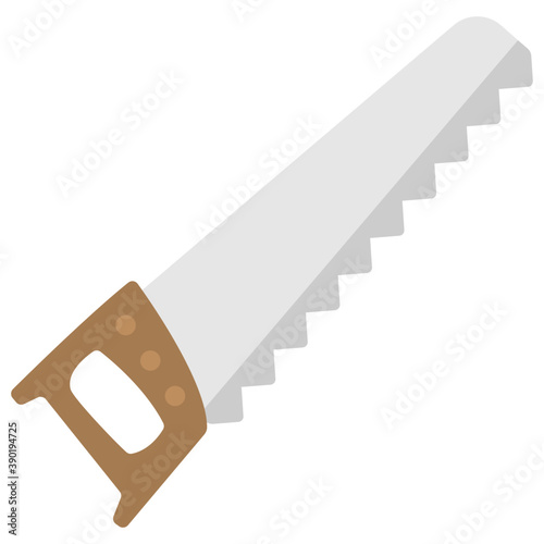 
A carpentry tool to cut things, a hand saw
