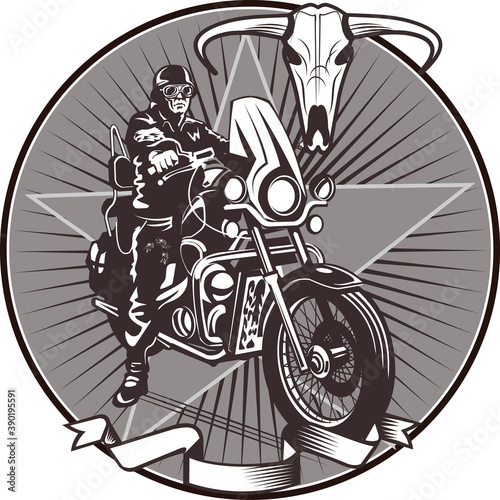 man on the motorbike