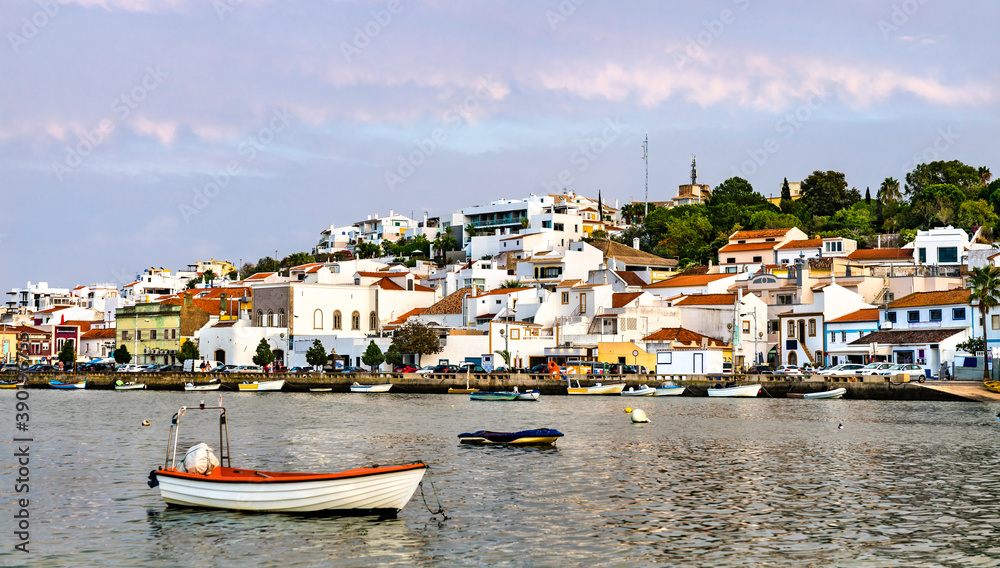 Ferragudo, a traditional fishing village in Algarve, Portugal