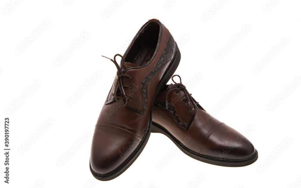 leather shoes isolated