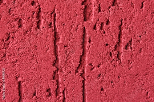 Tableau sur toile Red abstract backdrop with deep scratches