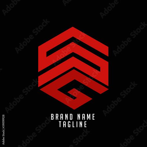 SG initials logo, name initials logo, company initials logo, person initials logo