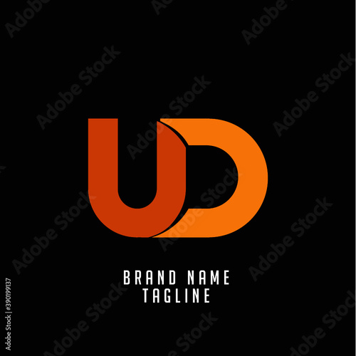 UD initials logo, name initials logo, company initials logo, person initials logo