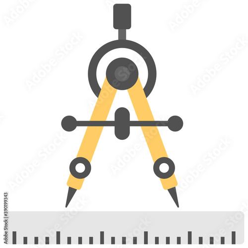 
A technical drawing instrument, geometric compass
