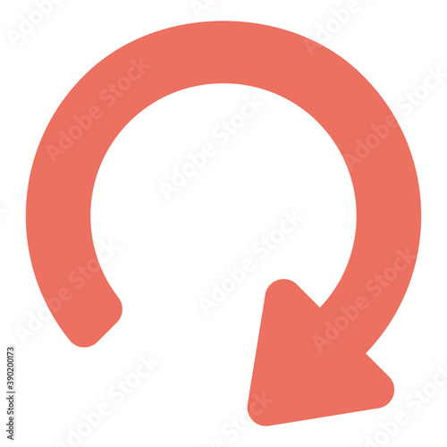 
Flat icon Image of redo arrow, web ui button
