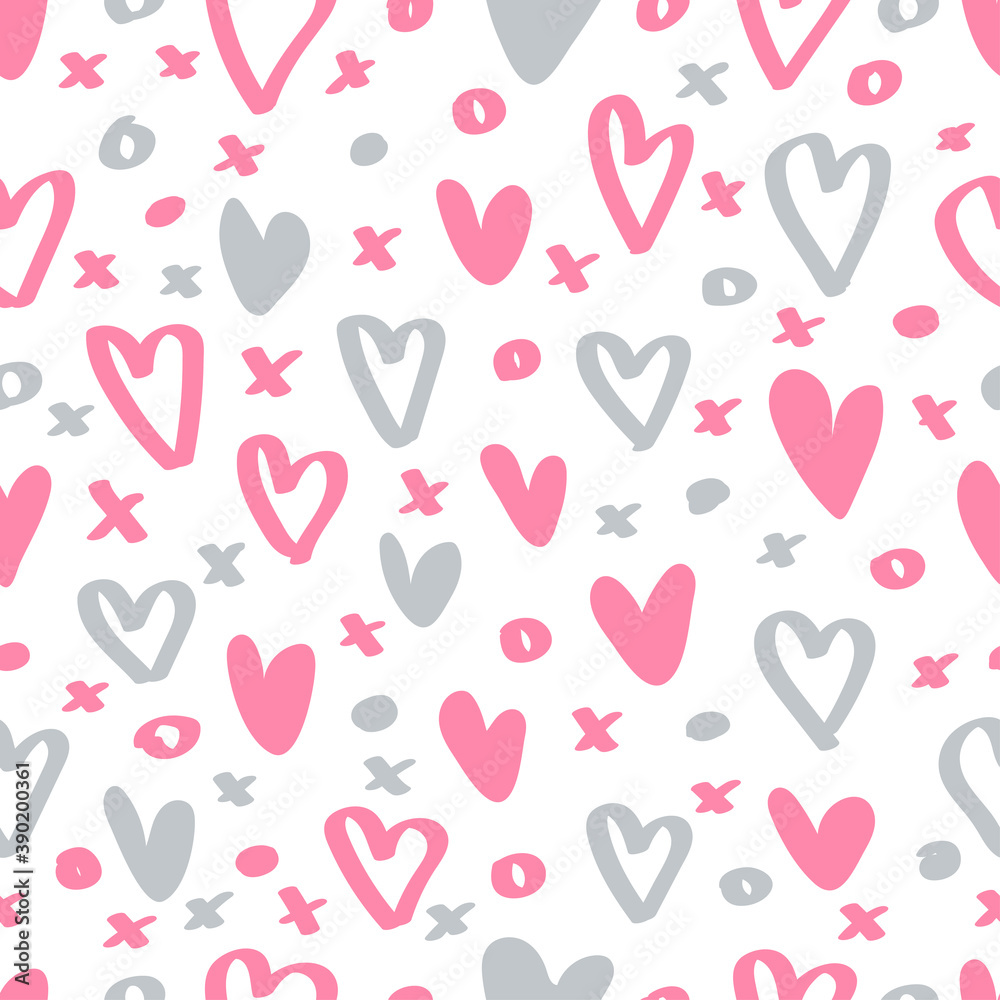 hearts seamless vector pattern hearts seamless vector pattern