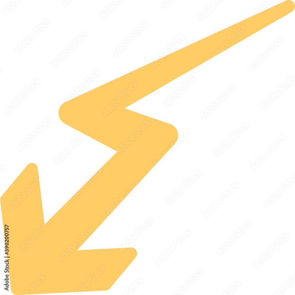 An indicator arrow showing down right direction
An indicator arrow showing down right direction