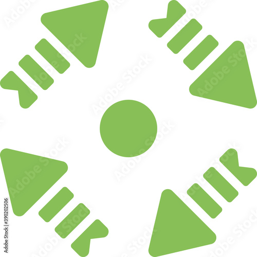 
Four arrows group indicating, full screen sign 
