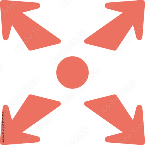 
Four arrows group indicating, full screen sign 
